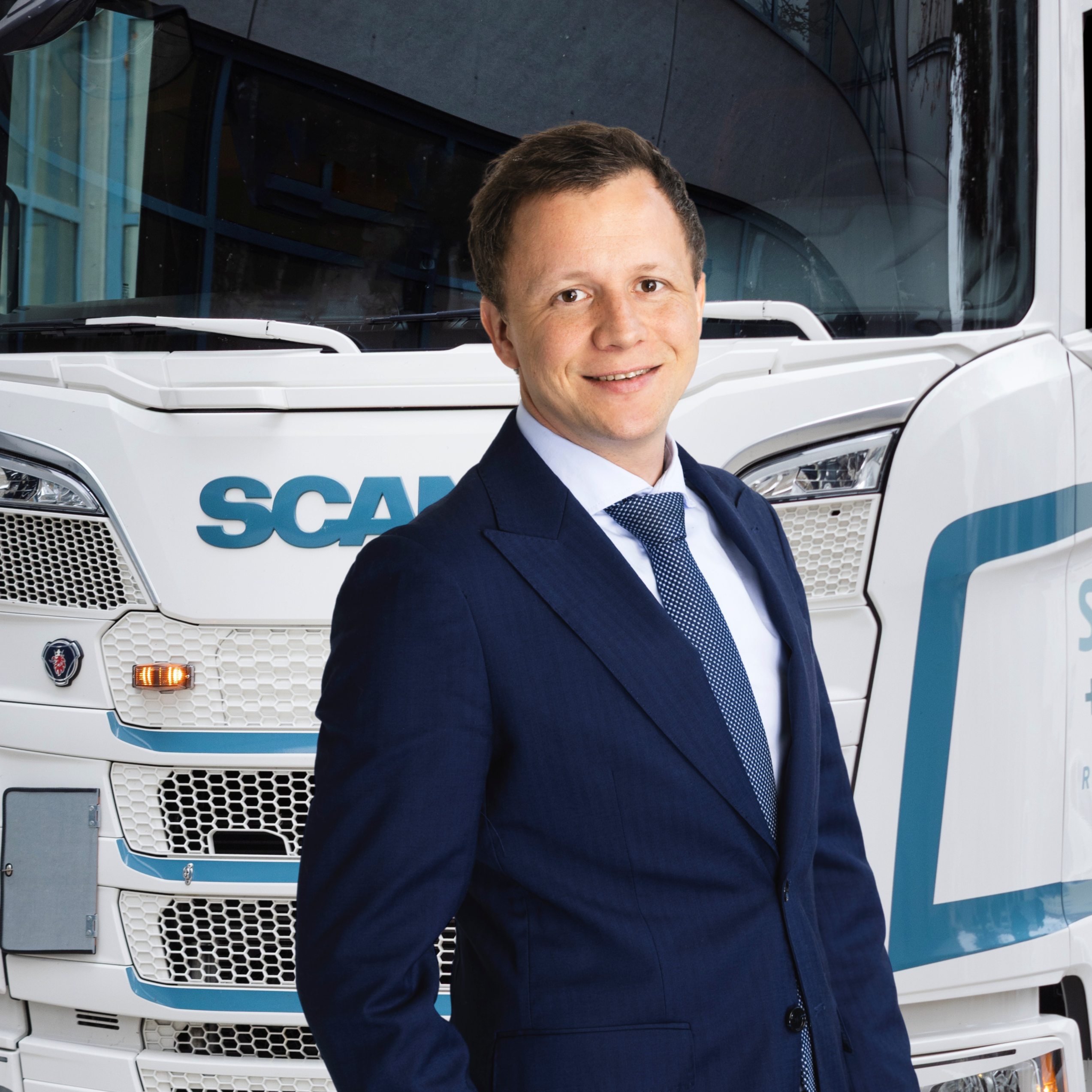 Daniel mit LKW