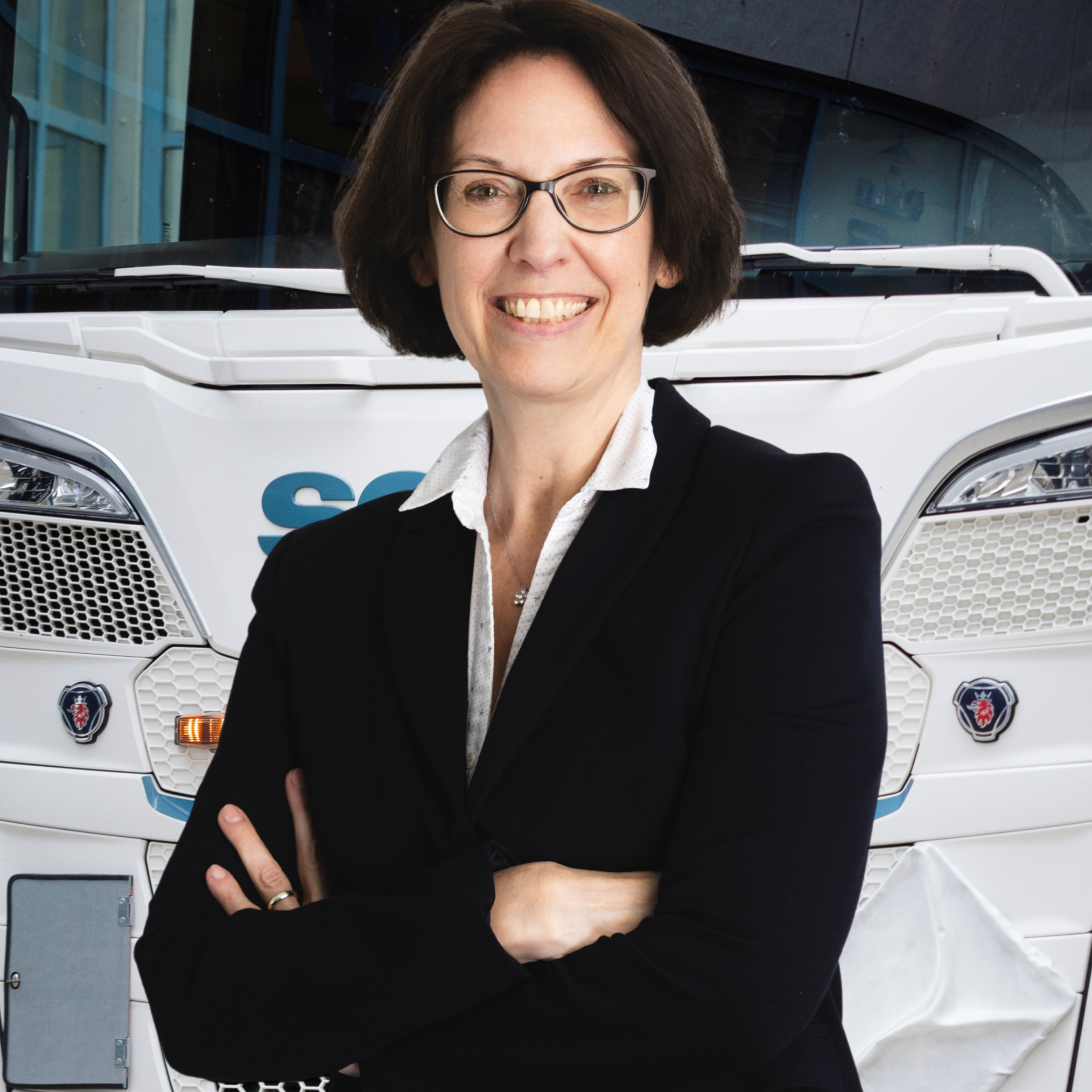 Irmgard mit LKW